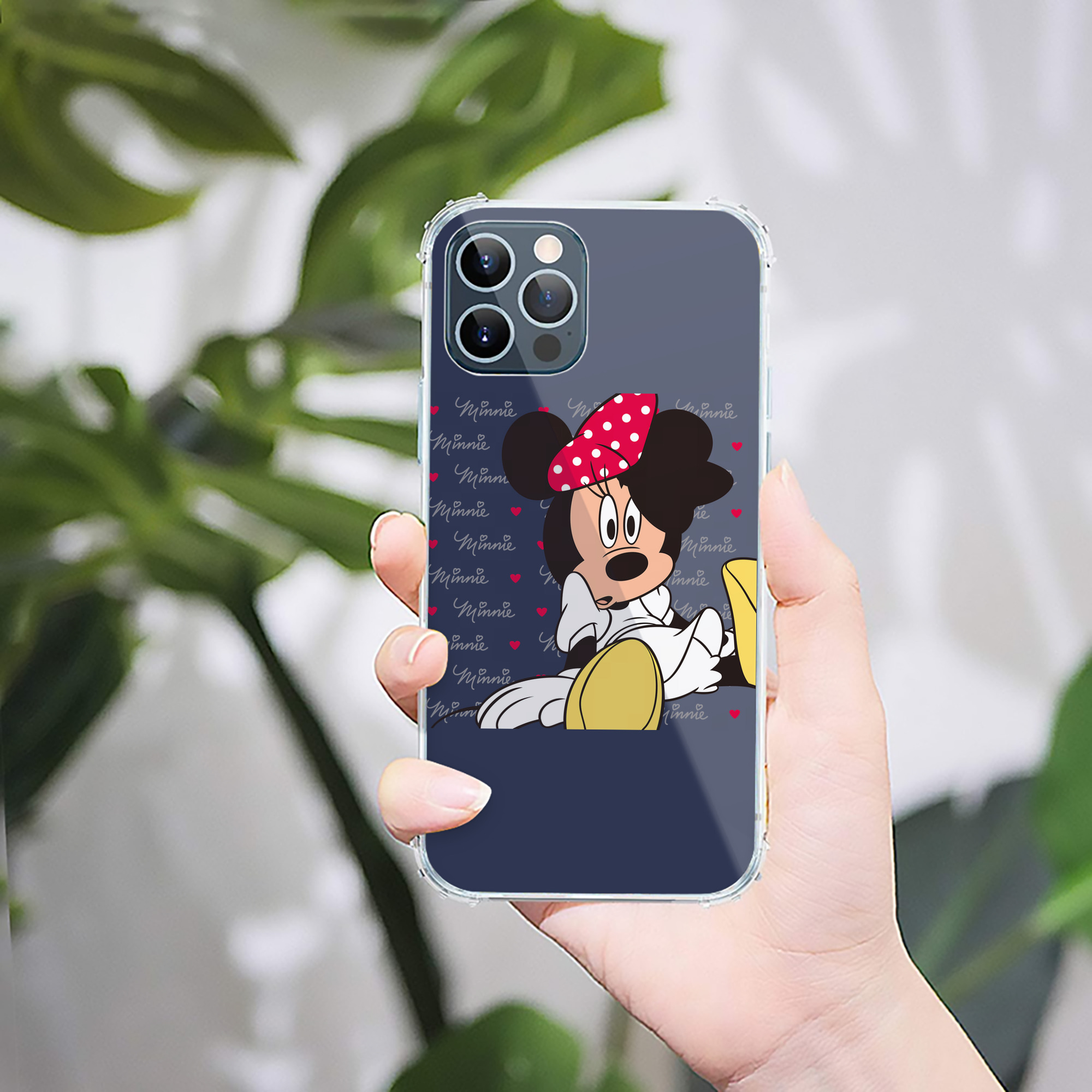 （画像用） ミッキーマウス Mickey Mouse 【iPhone 12シリーズ対応】透明スマホケース（クリアソフトケース）